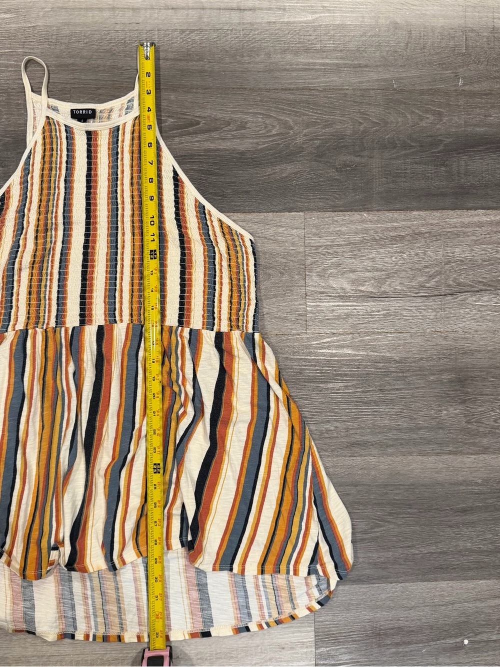Torrid Women's Multicolor Striped Sophie Chiffon Swing Cami Tank Size 4 - Picture 6 of 7
